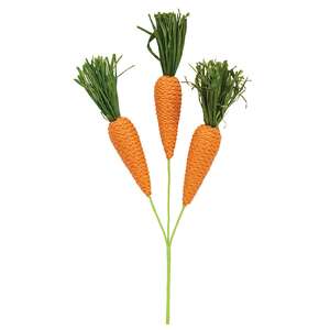Grassy Carrot Trio Pick - 12-3/4 In