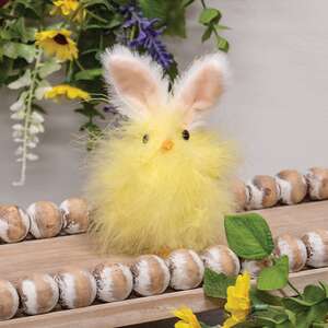 Fuzzy Standing Chick with Bunny Ears, SHN6023