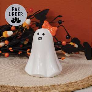 Resin Bow Ghost - 4.75"H