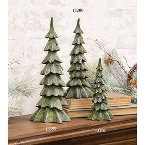Resin Glittered Christmas Tree - 8"H
