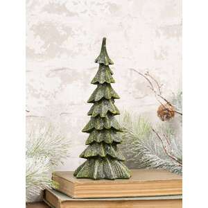 Resin Glittered Christmas Tree - 8"H