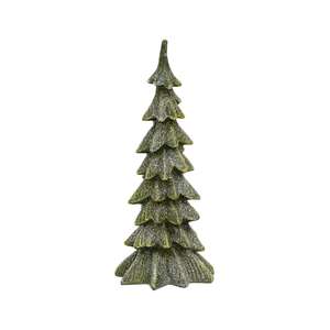 Resin Glittered Christmas Tree - 8"H