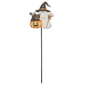 Spooky Boo Wooden Plant Poke - 3 Asstd.