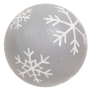 Scattered Snowman & Snowflake Decorative Ball - 4" - 3 Asstd.