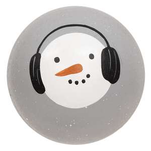 Scattered Snowman & Snowflake Decorative Ball - 4" - 3 Asstd.