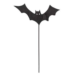 Spooky Halloween Bat Silhouette Planter Stake