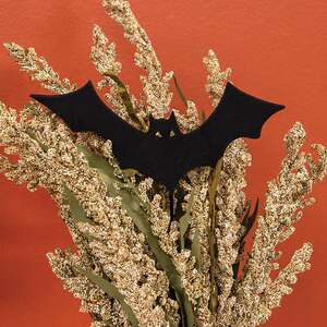 Spooky Halloween Bat Silhouette Planter Stake