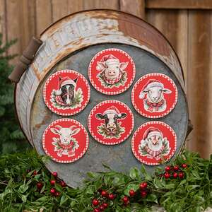 Down on the Farm Round Magnet - 6 Asstd.