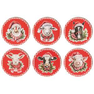 Down on the Farm Round Magnet - 6 Asstd.