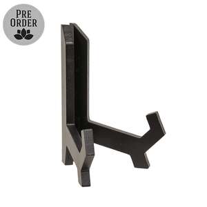 Black Wood Plate Stand - 6"