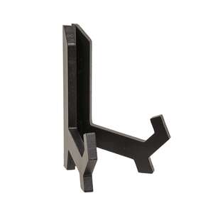 Black Wood Plate Stand - 6"