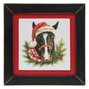 Happy Hogidays Framed Print - 9" sq. - 3 Asstd.