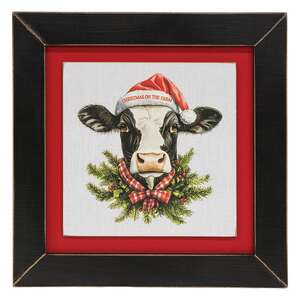 Happy Hogidays Framed Print - 9" sq. - 3 Asstd.