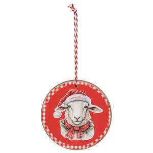 Down on the Farm Round Ornament - 6 Asstd.
