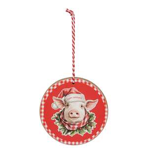 Down on the Farm Round Ornament - 6 Asstd.
