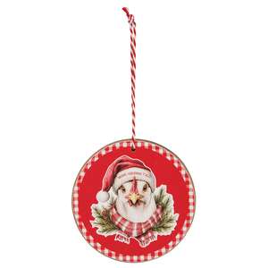 Down on the Farm Round Ornament - 6 Asstd.
