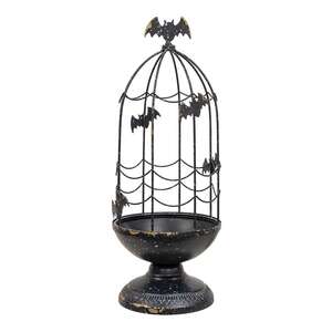 Metal Bat Cloche with Stand
