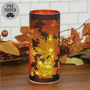 Maple Leaf Luminary w/LED Lights