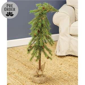 Bendable Luxemburg Pine Tree With Burlap Base - 3 Ft.