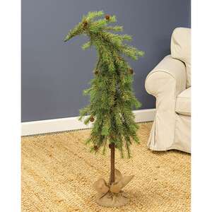 Bendable Luxemburg Pine Tree With Burlap Base - 4 Ft.