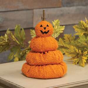Melting Jack O' Lantern Stack - 10"H