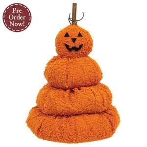 Melting Jack O' Lantern Stack - 10"H