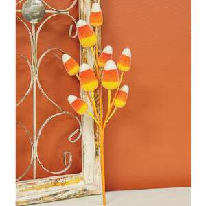 Sugared Candy Corn Spray - 17"