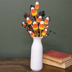 Sugared Candy Corn Spray - 17"