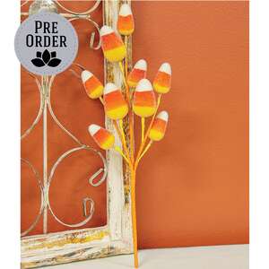 Sugared Candy Corn Spray - 17"