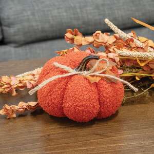 Orange Plush Pumpkin - 5.5"