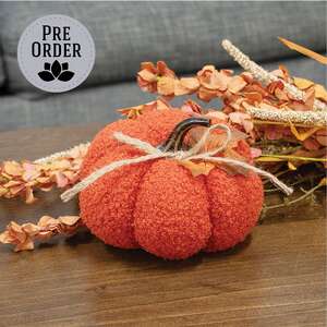 Orange Plush Pumpkin - 5.5"