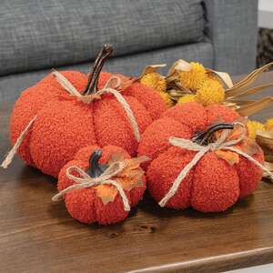 Orange Plush Pumpkin - 3.75"