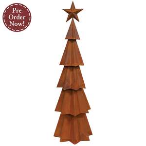 Rusted Metal Christmas Tree - 23.5"H