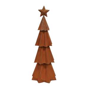 Rusted Metal Christmas Tree - 18"H