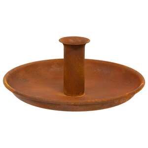 Rusty Metal Taper Holder Pan