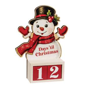 Days 'til Christmas Nostalgic Wooden Christmas Countdown