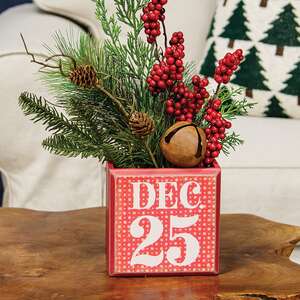Wooden Dec. 25 Letter Box