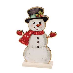 Nostalgic Winter Wooden Friends on Base - 3 Asstd.