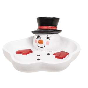 Nostalgic Resin Melting Snowman Trinket Dish