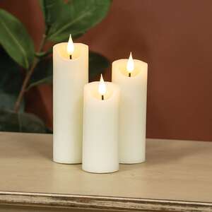 Ivory Blow Out Timer Pillar - 2.25" x 5"