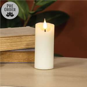 Ivory Blow Out Timer Pillar - 2.25" x 5"