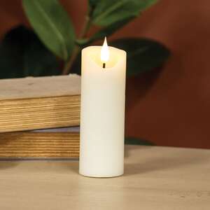 Ivory Blow Out Timer Pillar - 2.25" x 6"