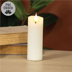 Ivory Blow Out Timer Pillar - 2.25" x 6"