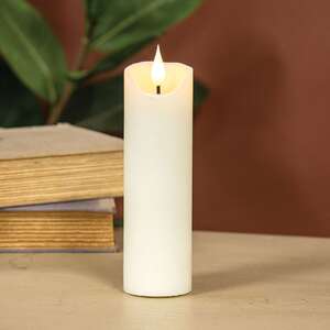 Ivory Blow Out Timer Pillar - 2.25" x 7"