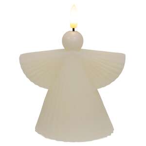 Ivory Angel LED Timer Candle - 6"