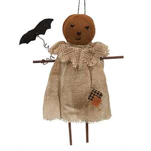 Patches Pumpkin Girl Ornament