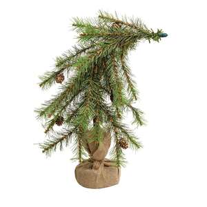 Bendable Luxemburg Pine Tree With Burlap Base - 18"