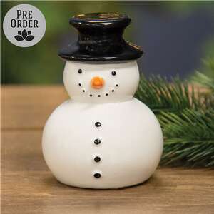 Ceramic Snowman Sitter - 4"H
