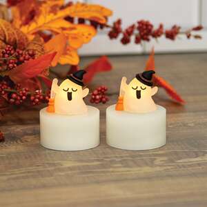 2/Set - Ghost LED Timer Tea Lights