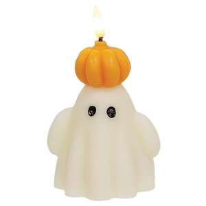 Ghost Pumpkin LED Timer Candle